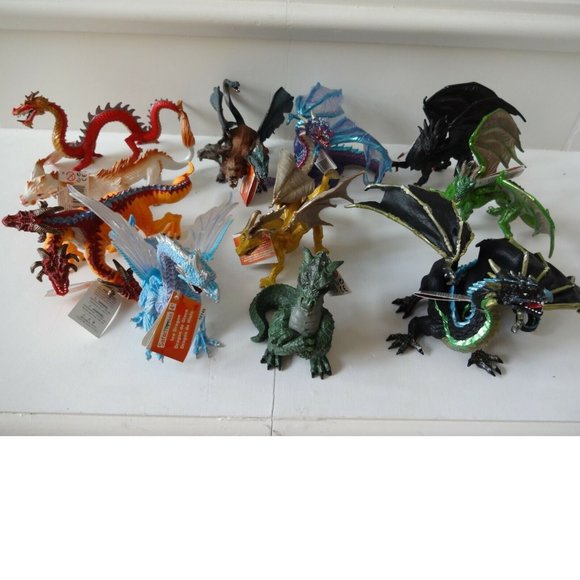 Safari Ltd Toys High Quality Lot of 11 Fantasy Dragons Collection, NEW - Picture 3 of 6